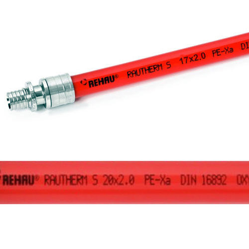 Труба Rehau RAUTHERM S из сшитого полиэтилена PE-Xa с кислородозащитным слоем, 20x2,0 мм